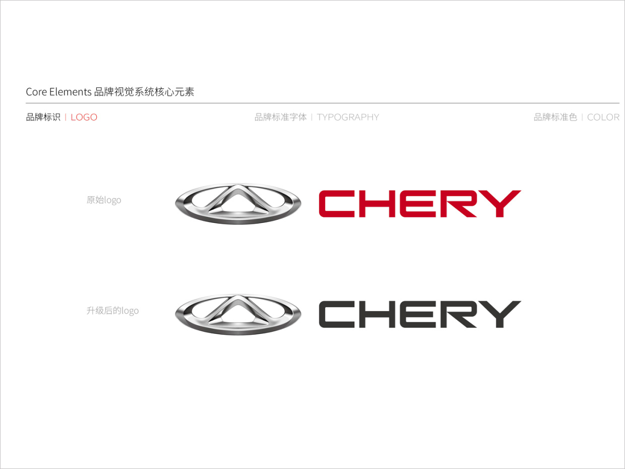 奇瑞汽车品牌形象升级vi设计之logo设计 奇瑞汽车品牌形象升级vi设计之logo设计